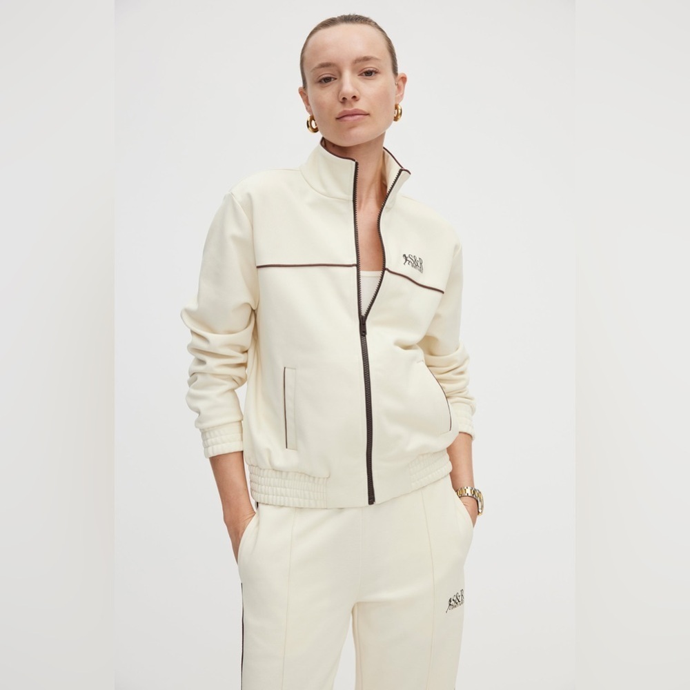 Sporty & Rich Action logo Track Pants - Milk/Cocoa Large - Picture 3 of 8